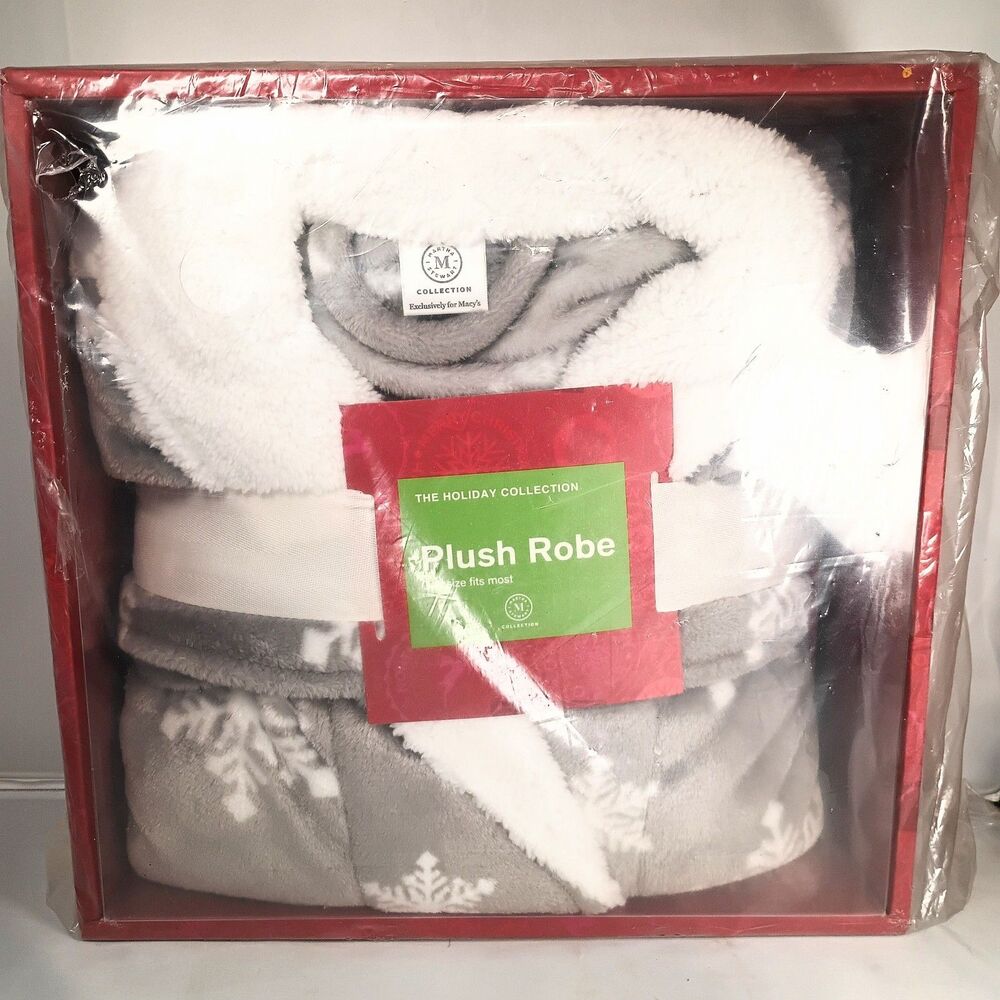 Holiday Collection Plush Robe Martha Stewart Collection (Macys Exclusive) Medium